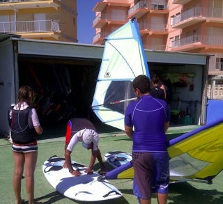Preparando el material